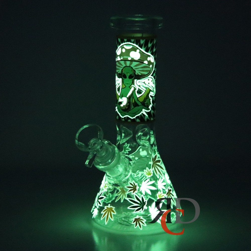 Water Pipe Glow In Dark Alien Wp1073 1ct Right Choice Distributors 6007